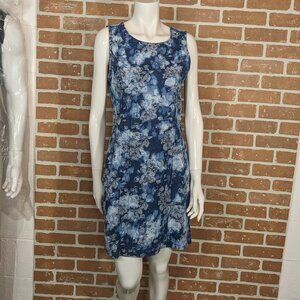 Anna Scott Floral Denim Dress